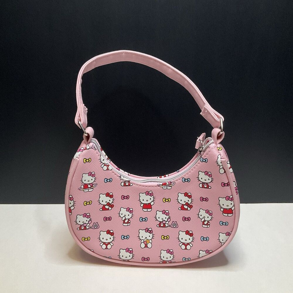 Sanrio 2025 Hello Kitty Hobo Handbag Purse for Girls | Crossbody Shoulder Bag